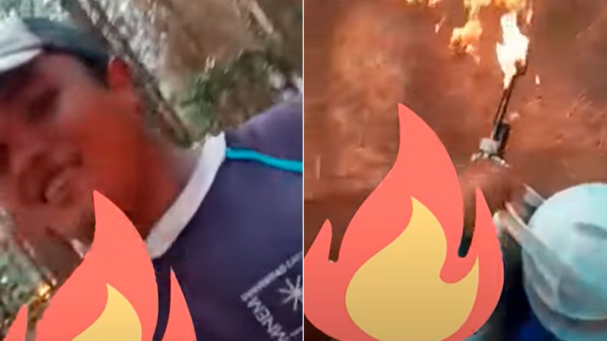 Los internautas lo apuntaron como uno de los responsables directos por el incendio de Corrientes. (Captura de pantalla).