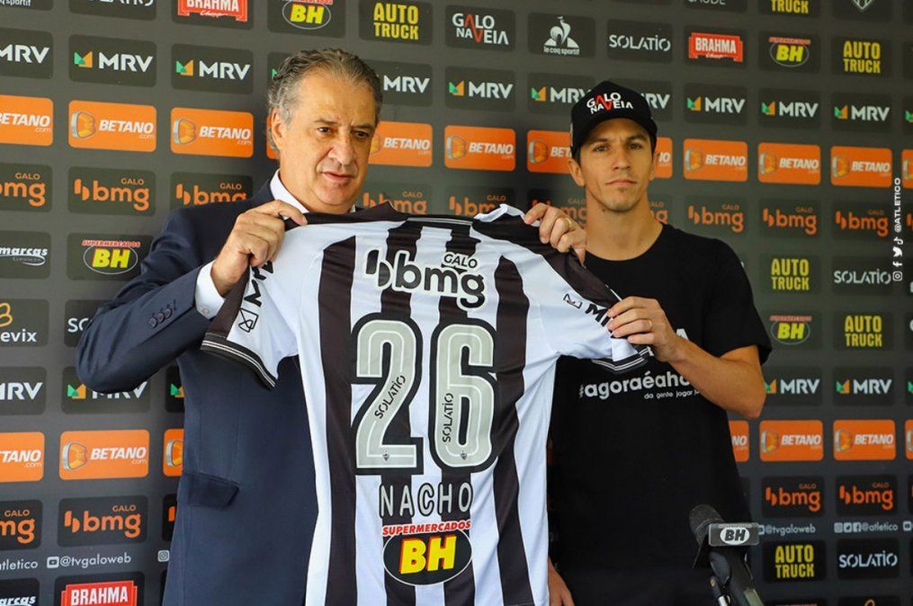Nacho Fernández ya tiene la 26 del Atlético Mineiro.