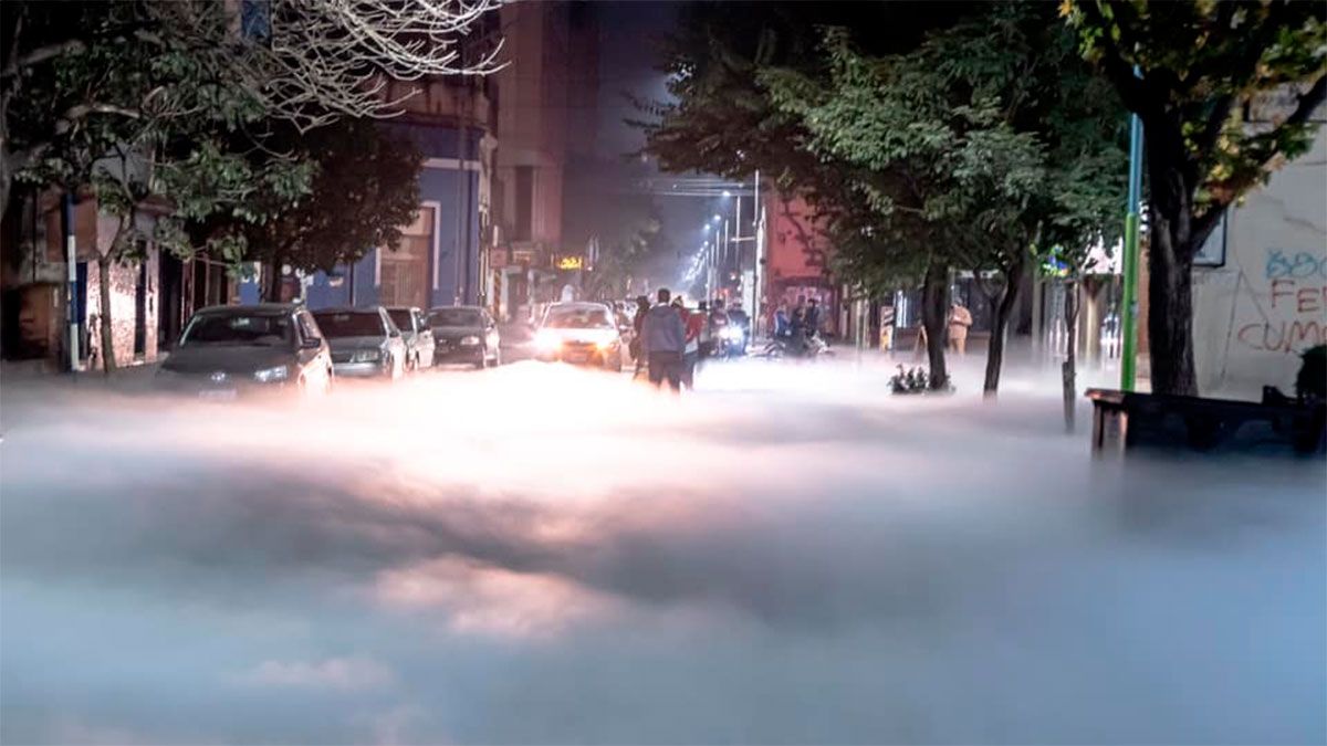 Una fuga de oxígeno líquido dejó sorprendentes imágenes