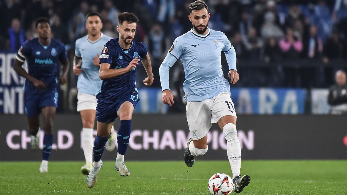 Europa League: la Lazio se impuso con una asistencia del Taty Castellanos y ganó el Manchester United