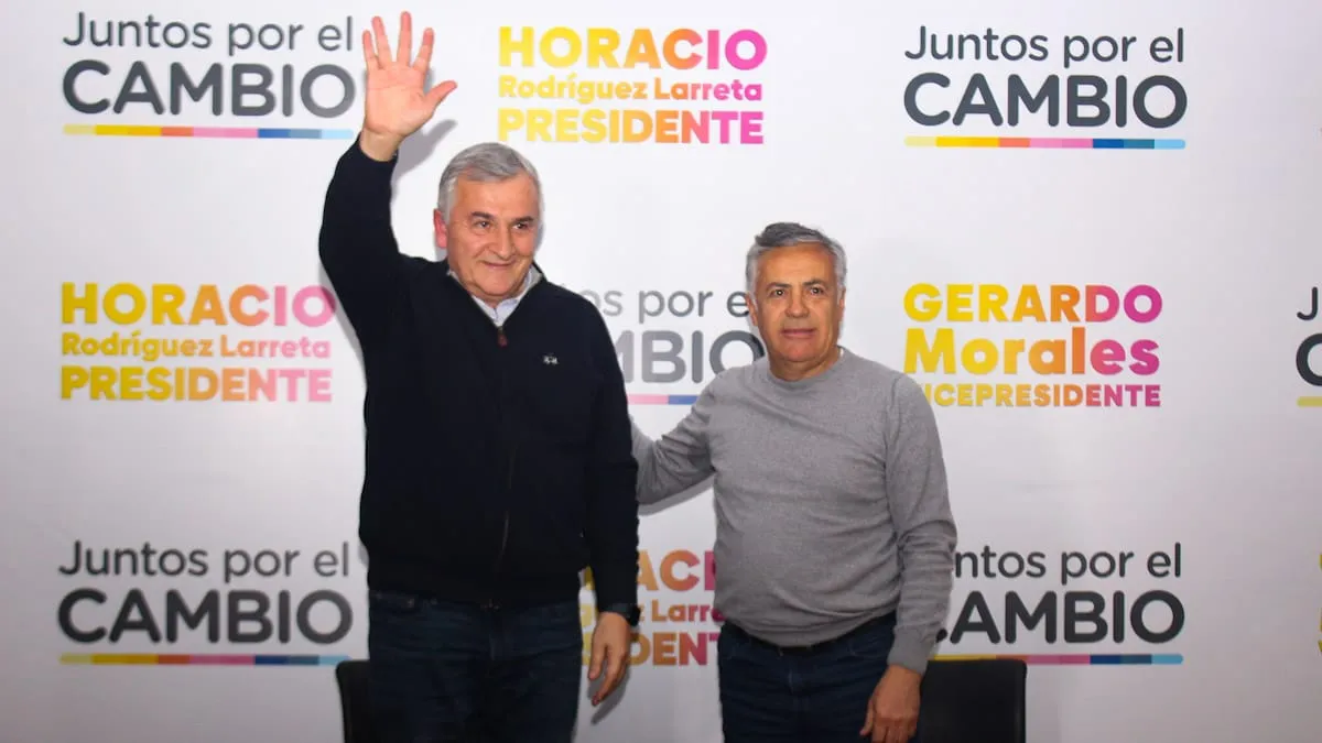 Gerardo Morales y Alfredo Cornejo el miércoles en Mendoza. Gerardo Morales y Alfredo Cornejo el miércoles en Mendoza.
