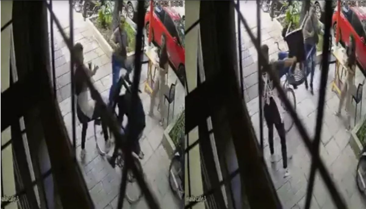Heroína. Una mujer detuvo de un sillazo a un ladrón que acababa de robar un celular. Heroína. Una mujer detuvo de un sillazo a un ladrón que acababa de robar un celular.