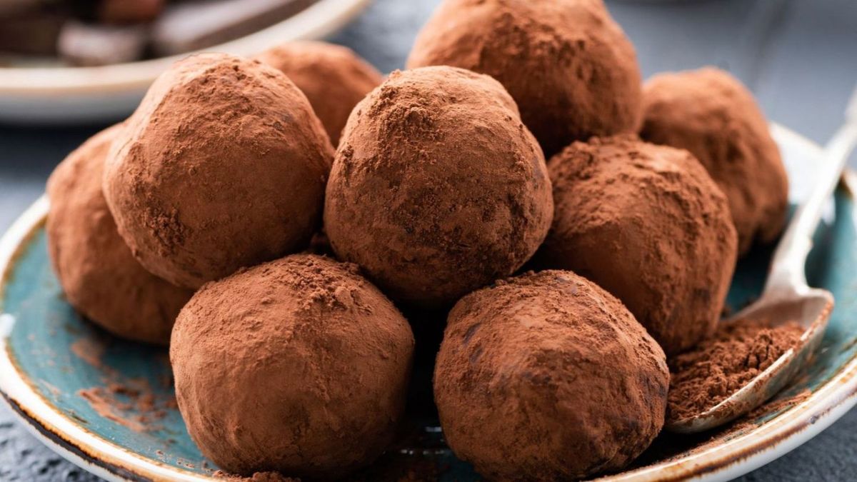 Las trufas de cacao amargo y leche en polvo son una receta económica