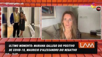 La abogada Mariana Gallego, esposa de Mauricio D'Alessandro, dio positivo de coronavirus
