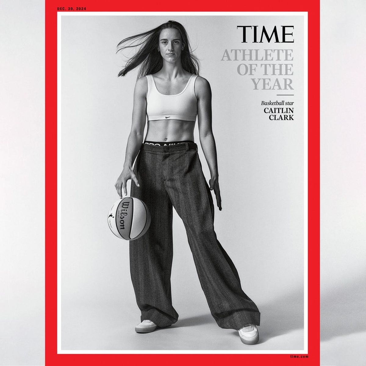 Caitlin Clark, la Atleta del Año para la revista Time. Caitlin Clark, la Atleta del Año para la revista Time.