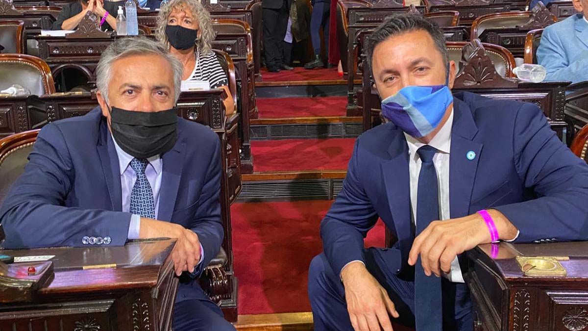 Alfredo Cornejo y Luis Petri, los diputados mendocinos que presentaron el proyecto de ley.