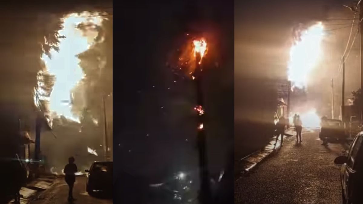 Un rayo afectó a un barrio de Guaymallén.