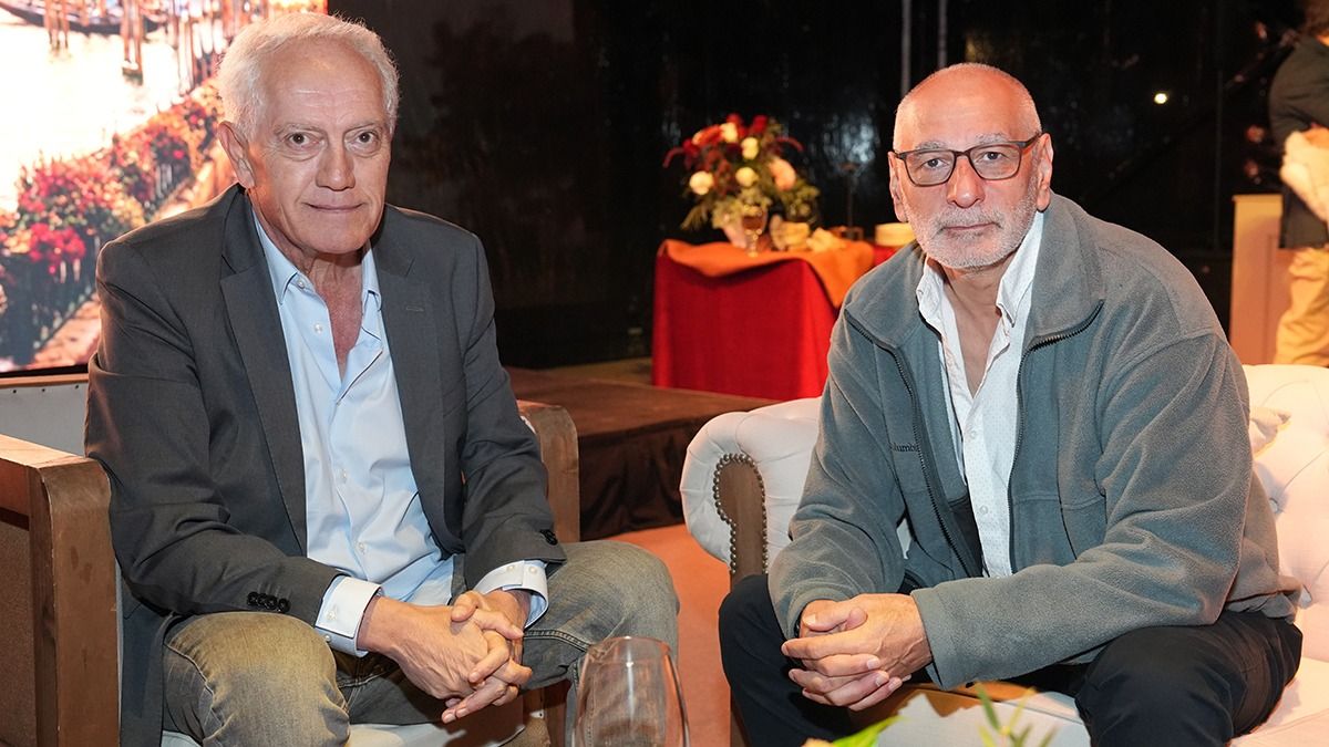 Jorge Palero y Alejandro Perrone en el evento en Villa Elina en Luján de Cuyo. Jorge Palero y Alejandro Perrone en el evento en Villa Elina en Luján de Cuyo.