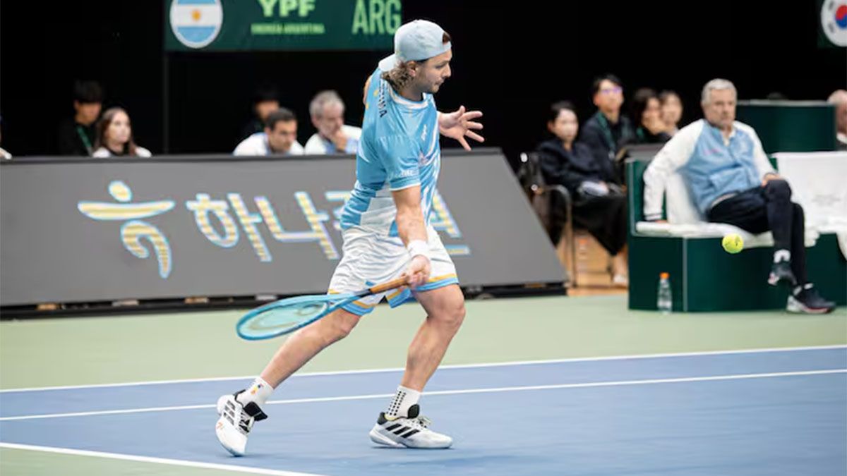 Marco Trungelliti no pudo con el coreano y cay&oacute;.