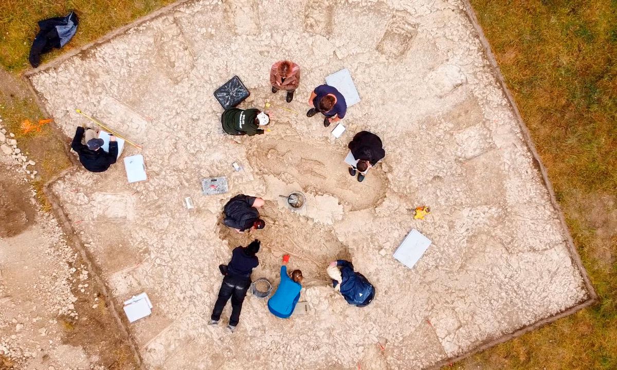 La excavación se realizó en un lugar secreto.