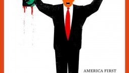 Donald Trump decapitando a la Estatua de la Libertad es furor