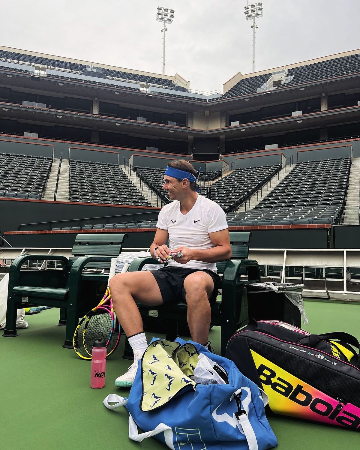 Rafael Nadal había estado entrenando esta semana para el Masters 1000 de Indian Wells Rafael Nadal había estado entrenando esta semana para el Masters 1000 de Indian Wells