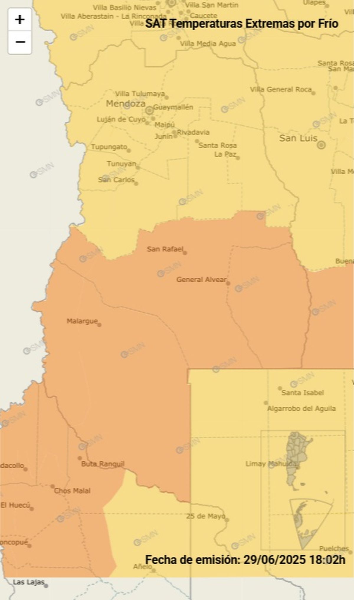 Toda la provincia se encuentra en alerta Toda la provincia se encuentra en alerta