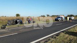 Milagro: tras un vuelco en la autopista