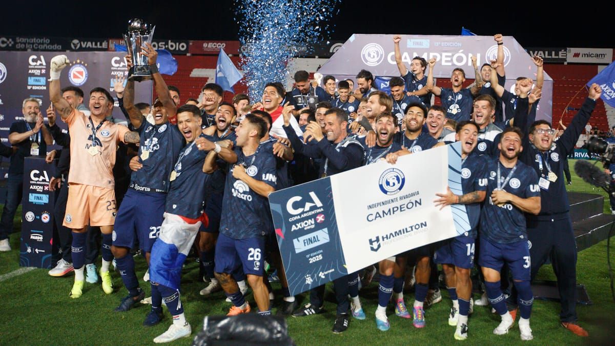 Independiente Rivadavia se consagró campeón de la Copa Argentina. 
