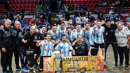 La Selección argentina de hockey sobre patines salió campeona en Montreux.