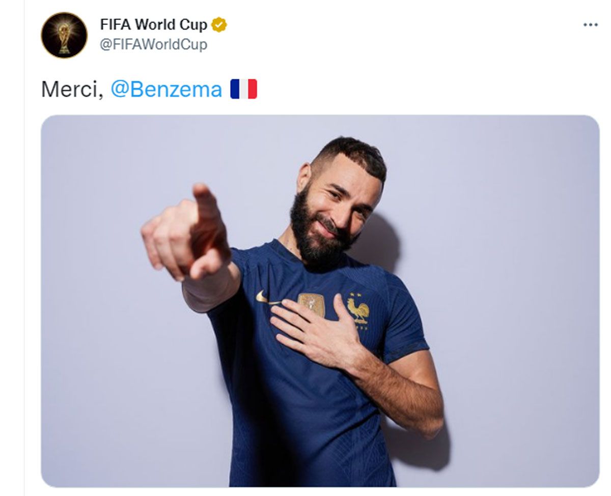 La FIFA saludó al goleador galo