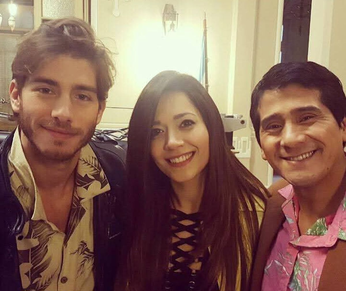 En un episodio de "Ranchera" debutó como actriz Gisela Campos. Aquí, en el back junto a Victorio D'Alessandro y Osqui Guzmán. En un episodio de "Ranchera" debutó como actriz Gisela Campos. Aquí, en el back junto a Victorio D'Alessandro y Osqui Guzmán.