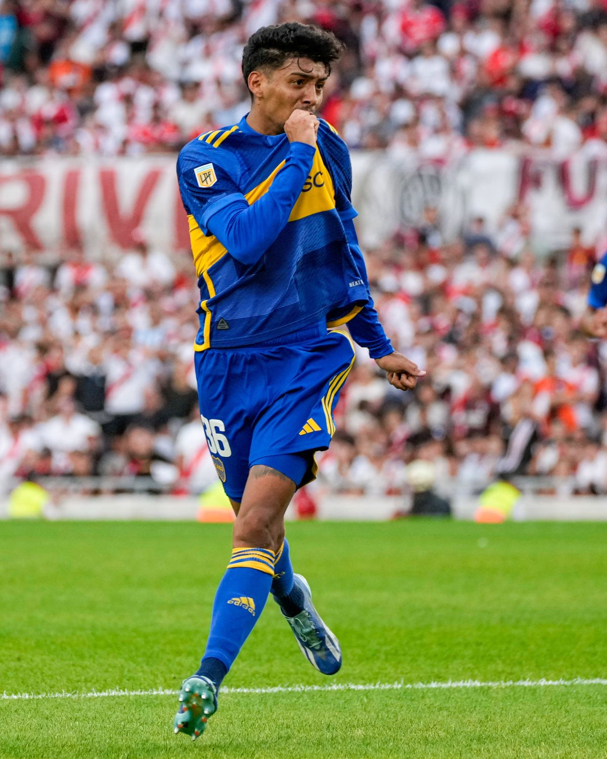 Cristian Medina fue el autor del gol de Boca ante River