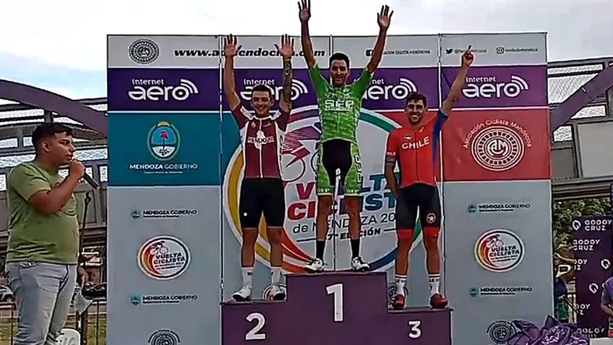 Juan Pablo Dotti ganó la sexta etapa de la Vuelta de Mendoza 2023.
