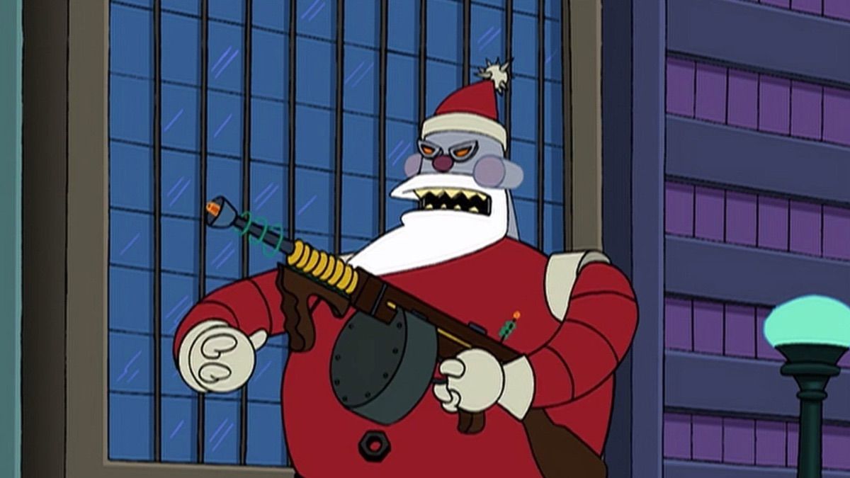 El Papá Noel malvado de Futurama. El Papá Noel malvado de Futurama.