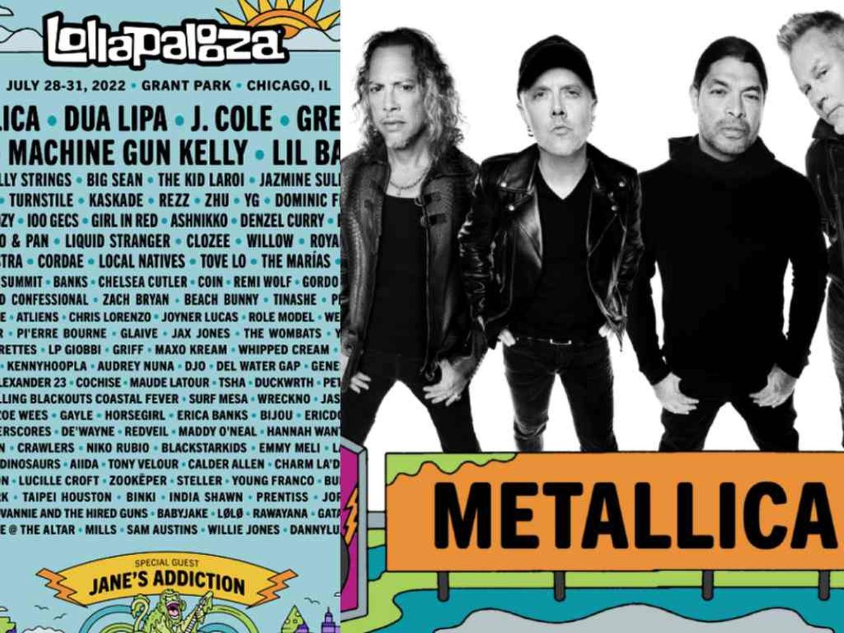 Super estrellas. Lollapalooza 2023: Metallica, Dua Lipa y Green Day estuvieron en la grilla en Estados Unidos