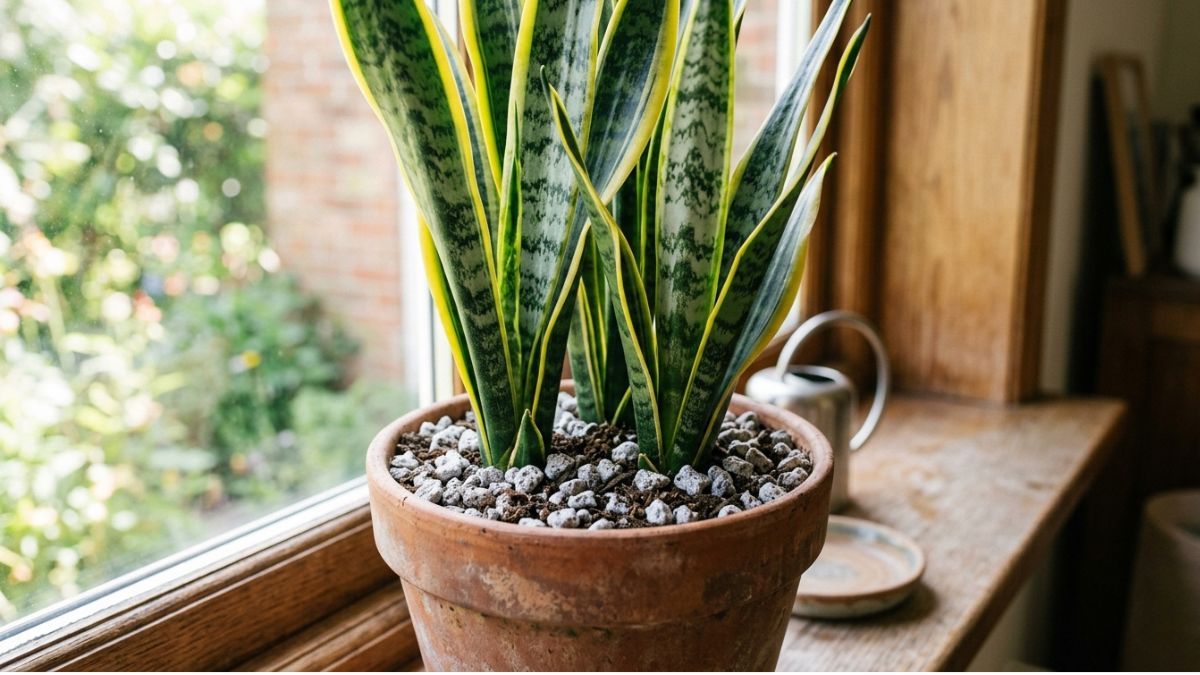 Pocos lo saben: para qué sirve colocar piedra pómez en el sustrato de la sansevieria o lengua de suegra