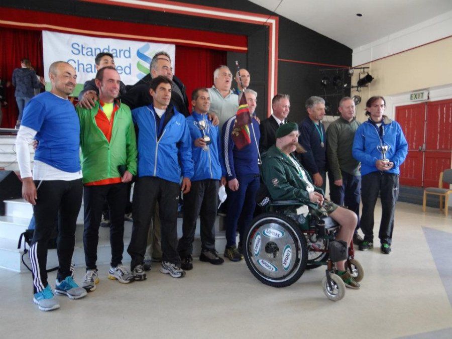 Cuatro ex combatientes argentinos ganaron una maratón en Malvinas