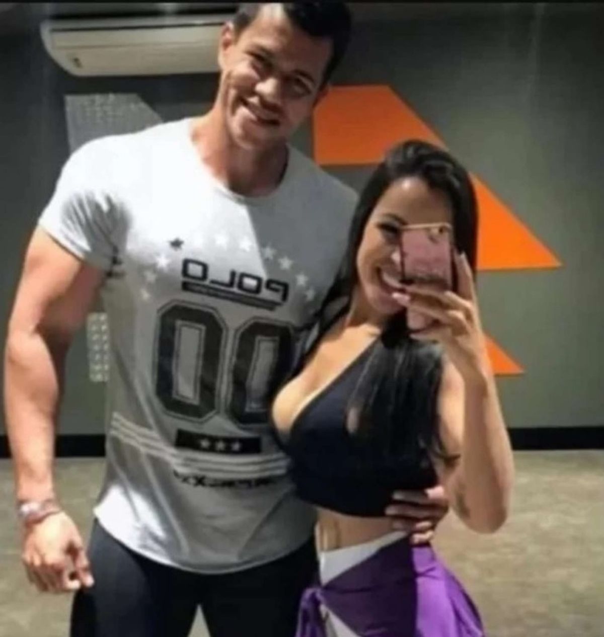 Eduardo Alves y Sandra Fernandes, quienes comparten diariamente actividades físicas. El entrenador aseguró que mujer está internada con apoyo psicológico