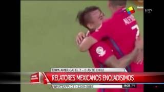 Así explotaron los relatores mexicanos ante la goleada frente a Chile