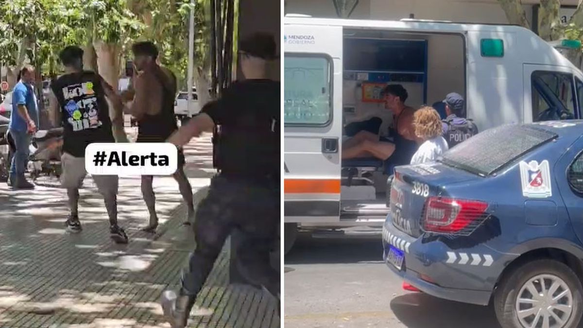 Un peatón ayudó a la Policía detener a David Verdú quien corría por el centro de San Rafael. Un peatón ayudó a la Policía detener a David Verdú quien corría por el centro de San Rafael.