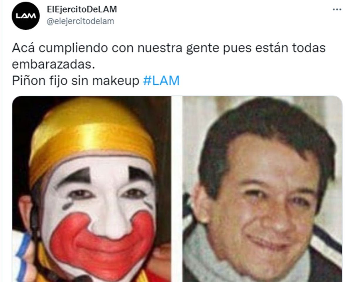 Viralizaron una foto de Piñón Fijo sin maquillaje