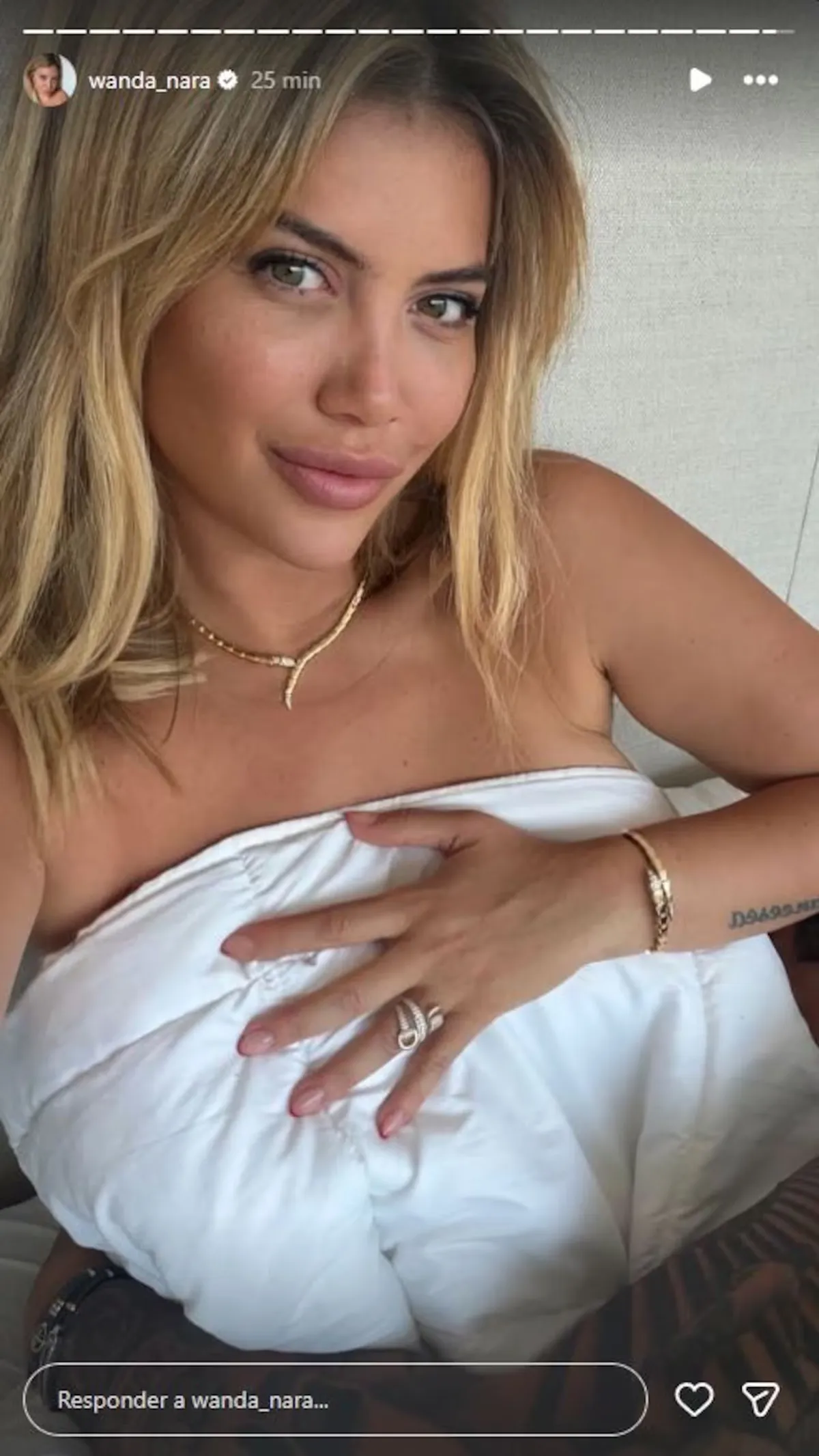 Wanda Nara subió foto hot con Migueles en San Valentín. Wanda Nara subió foto hot con Migueles en San Valentín.