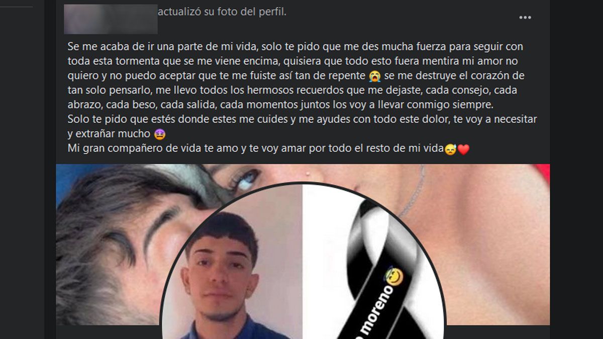 La novia de Patricio le dedicó un posteo mientras comienza el dueño por su pérdida.