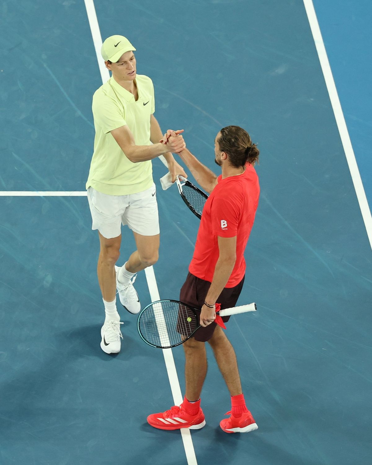 Sinner y Zverev en la final del Abierto de Australia. Sinner y Zverev en la final del Abierto de Australia. 