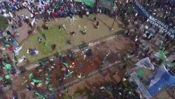 Incidentes en la previa el acto de la CGT