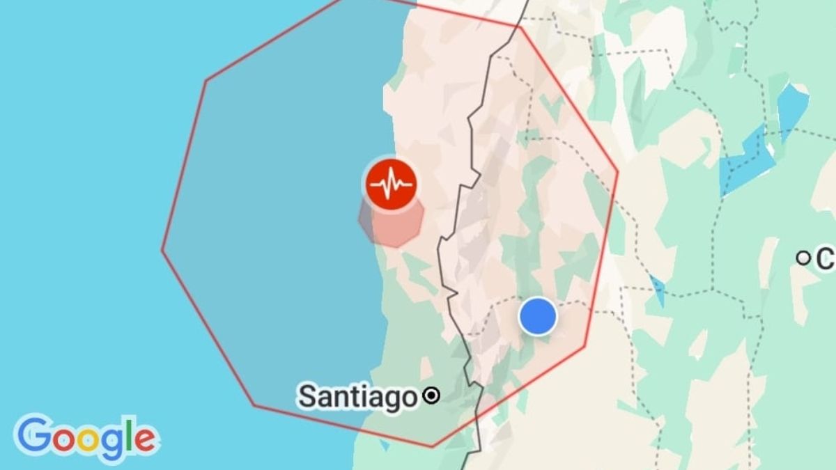 La alerta que llegó a Google segundo antes del temblor.
