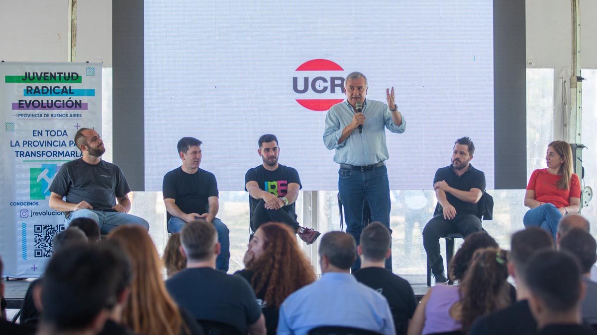Gerardo Morales, presidente de la Unión Cívica Radical y también precandidato a la primera magistratura como Rodríguez Lareta.