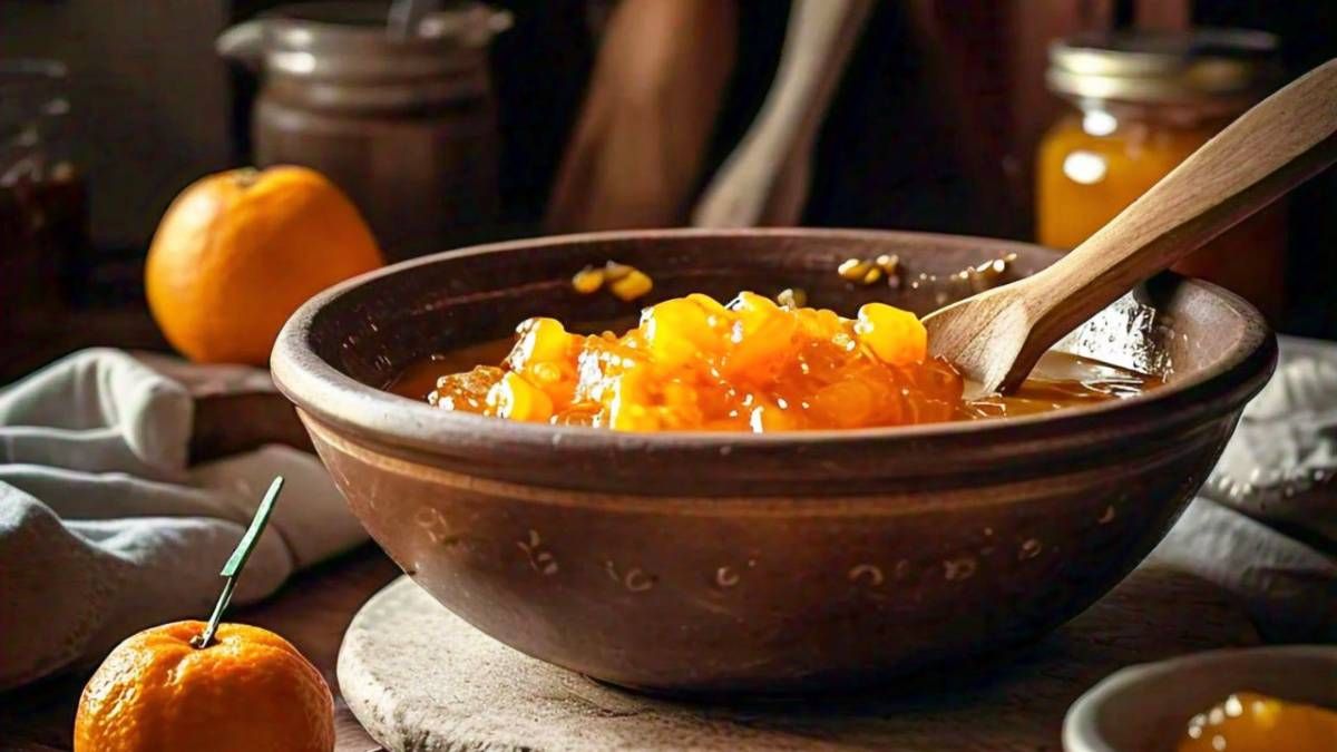 Recetas: mermelada de mandarina casera con 3 ingredientes.