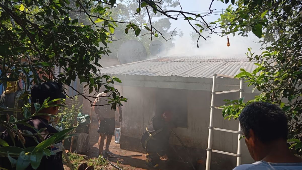 El incendio ocurrió en una casa en Misiones.