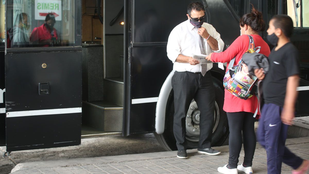 Terminal de ómnibus.