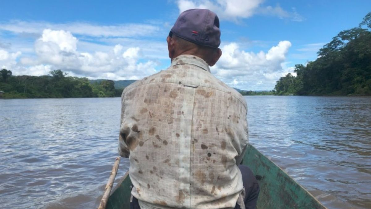 El río Santiago es la única vía de comunicación para algunas comunidades Shuar que viven en sus riberas. (Foto: Isabel Alarcón) El río Santiago es la única vía de comunicación para algunas comunidades Shuar que viven en sus riberas. (Foto: Isabel Alarcón)