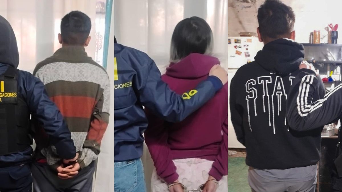Los tres detenidos por el crimen de Leonel Ortiz. Los tres detenidos por el crimen de Leonel Ortiz.