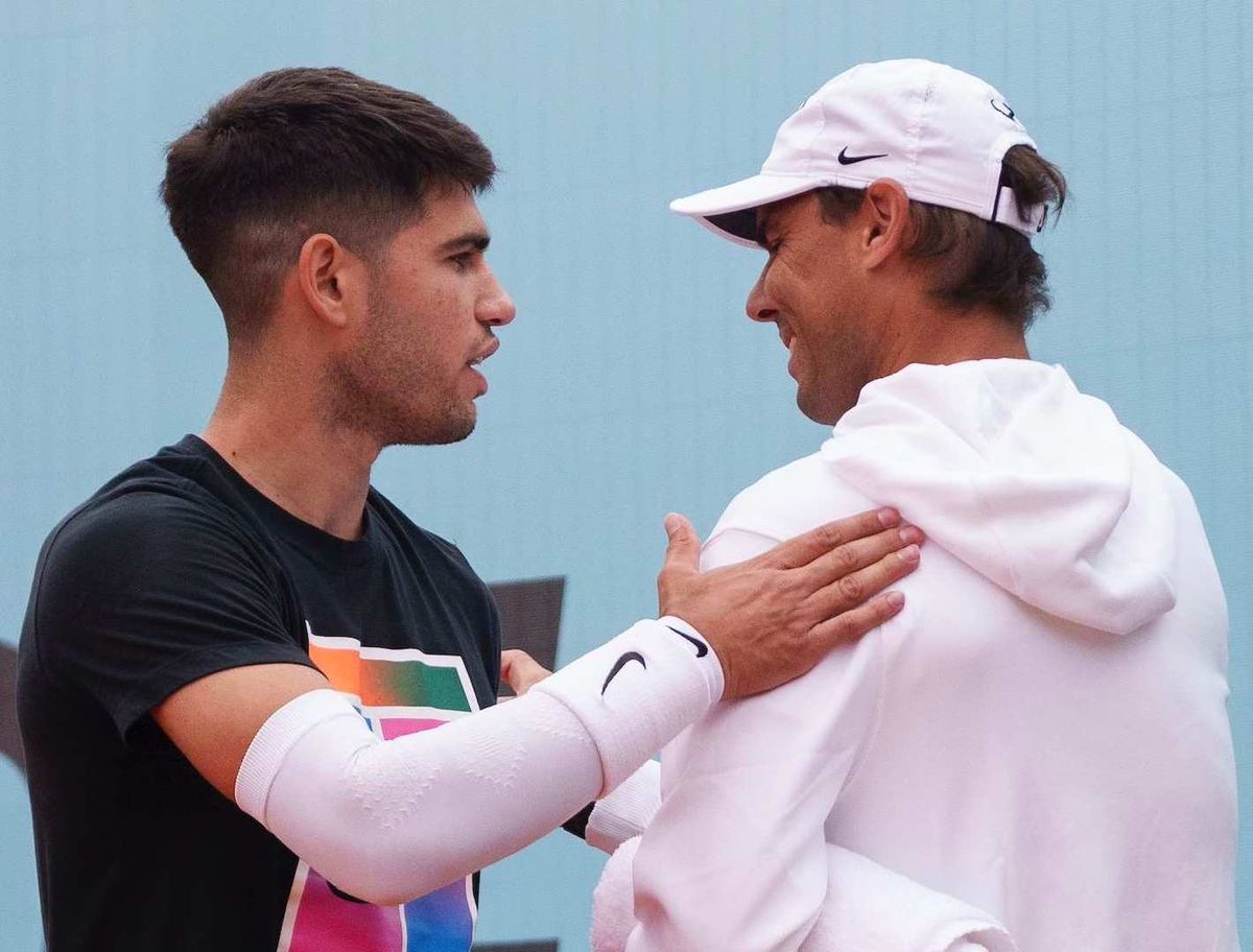 Rafa y Carlitos se encontraron en las canchas de Madrid y compartieron un lindo momento. Rafa y Carlitos se encontraron en las canchas de Madrid y compartieron un lindo momento.