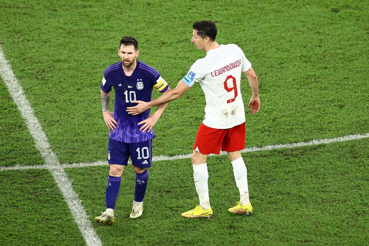 Messi y Lewandowski.