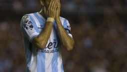 Milito no puede ni trotar