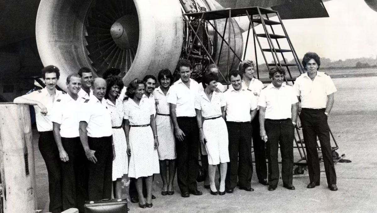 La tripulación del Boeing 747. La tripulación del Boeing 747.