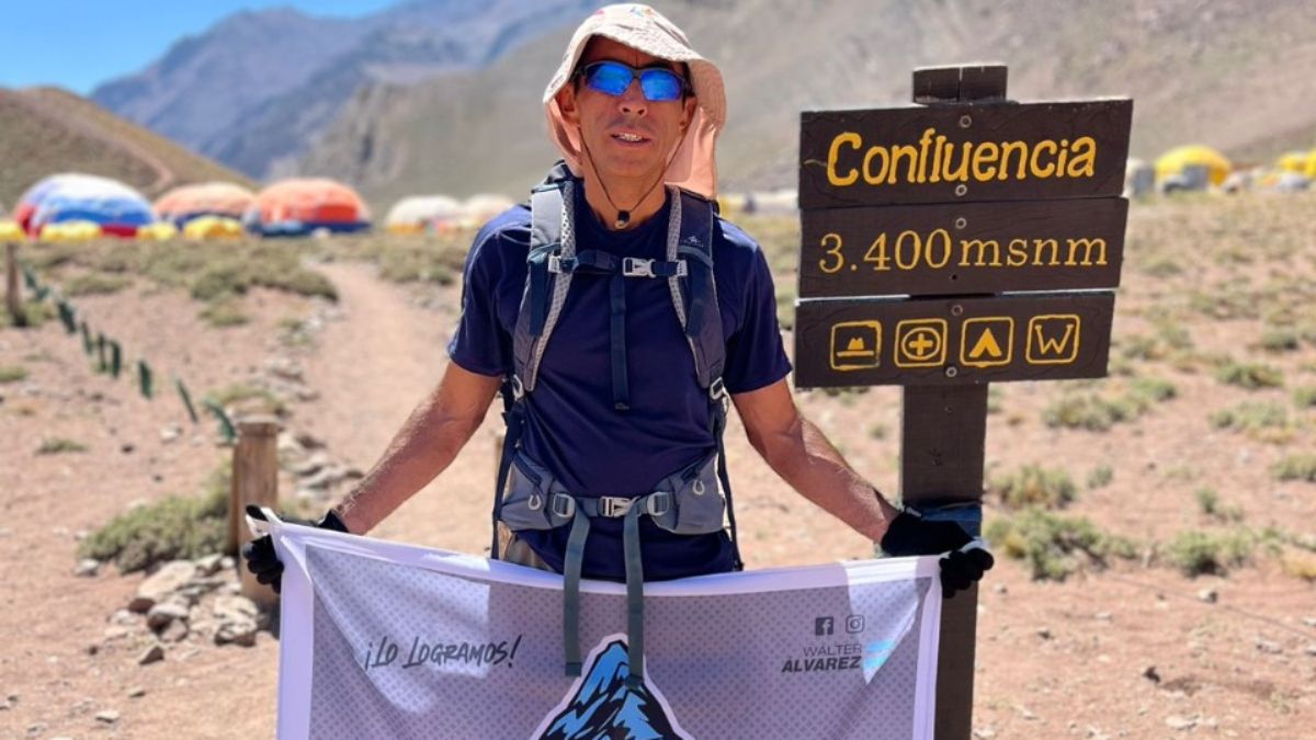 Walter Álvarez, oriundo de General Alvear, es parte del programa Aconcagua con Sentido.