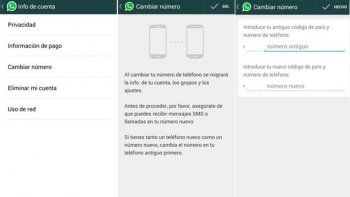 Cómo cambiar de número sin perder los contenidos de WhatsApp