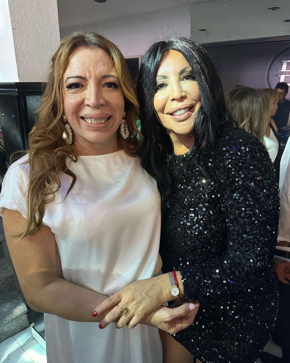 Lizy Tagliani y Ana Laura Nicoletti, más conocida como La Turca, también se hicieron una selfie.